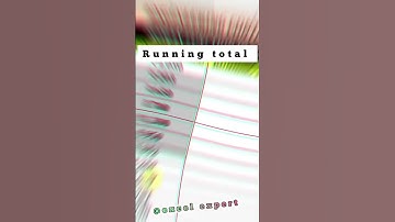 How to running total in excel #exceltips #exceltricks #exceltutorial #shortsfeed