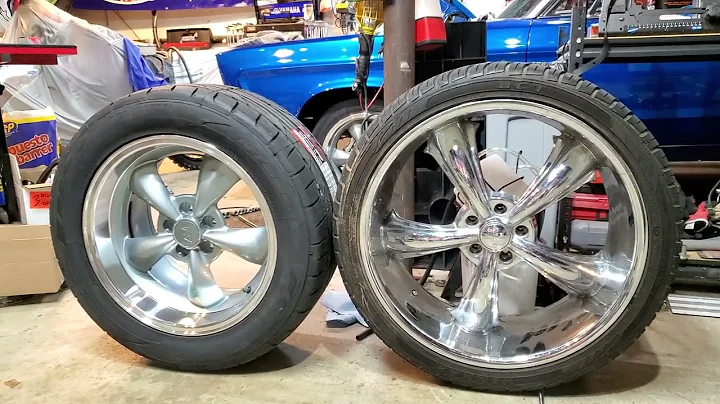 Check out the new 18" wheels and Nitto NT555 tires going on the '66 Plymouth Fury III