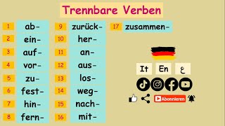 Die trennbaren Verben | Interessante Themen | Beispielen A2-B1-B2