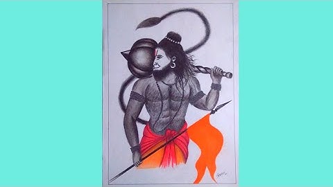 HOW TO DRAW LORD HANUMAN FULL BODY TUTORIAL BY AKASH