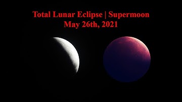 Total Lunar Eclipse | Supermoon | May 26th, 2021