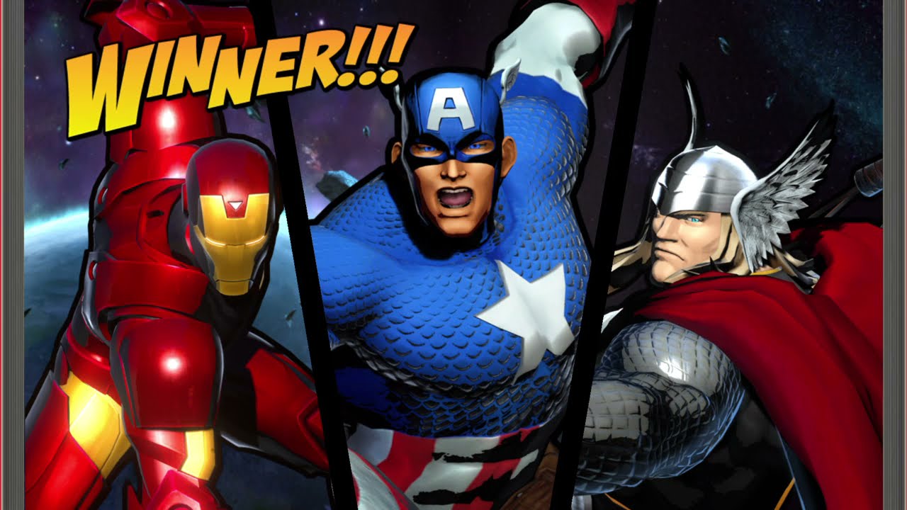 ULTIMATE MARVEL VS. CAPCOM 3 Captain America, Iron Man, and Thor