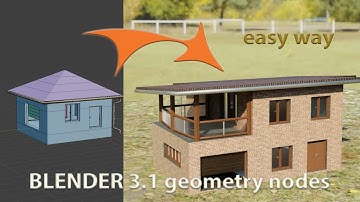 HOUSE simply - Geometry nodes Blender 3.1