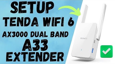 Hoe installeer ik de Tenda WiFi 6 AX3000 A33 WiFi-extender? Video werkt voor alle Tenda-extenderm...