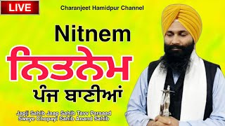 Nitnem Panj Baniyan | ਨਿਤਨੇਮ ਸਾਹਿਬ | japji sahib | charanjeet Hamidpur channel
