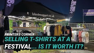 How much money we made selling tshirts at a music festival | Printers Corner Ep06