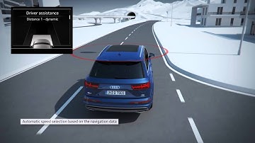 Audi Q7 - Animation predictive efficiency assistant with ACC