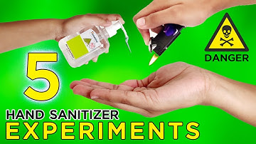 5 Amazing Experiments with Hand Sanitizer | Science Experiments with Hand Sanitizer Street hackerEX