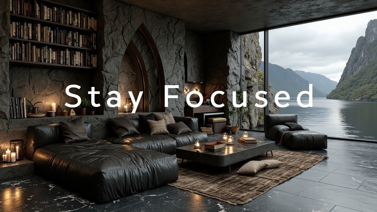 Глубокая Фокус Музыка | Расслабляющая Музыка для Продуктивности и Концентрации в Темном Офисе