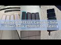 Reseña del FEELLE Cargador Solar Power Bank 25000mAh, Batería Externa con Doble Salida USB de 3,0 A