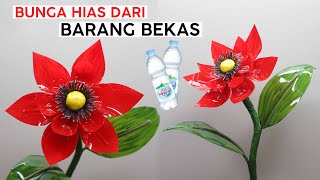 How To Make Very Easy and Beautiful Plastic Bottle Flower | Best waste | Bunga hias dari Botol Bekas