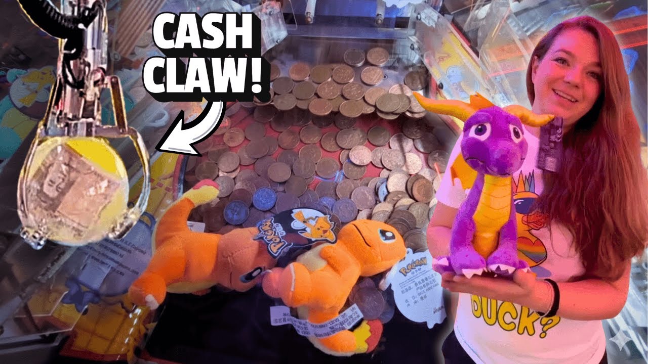 Pokemon Coin Pushers and Cash in a Claw Machine!  Caesars Palace, Great Yarmouth
