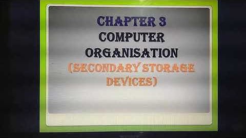 Grade XI - CSC || Secondary Memory Devices  || Online Class, Bethlahem Matric School.