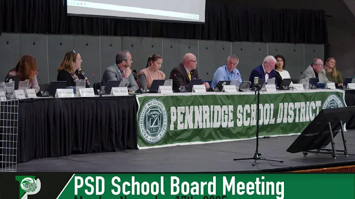 Monday, November 17th, 2025 - PSD School Board Meeting