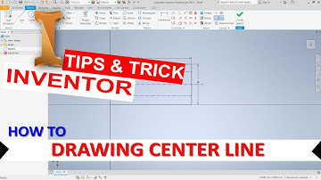 Inventor How To Drawing Center Line On Sketch