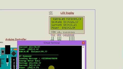 GSM base Prepaid Energy Meter | Code | Simulation