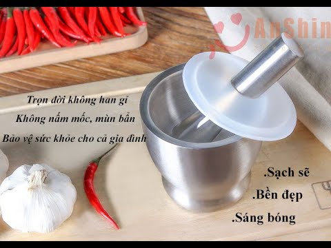 Video Bộ cối chày Inox 304 AnShin - youtube