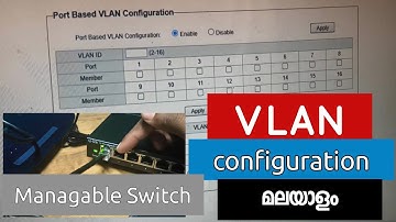 VLAN configuration മലയാളം | dknetworkingsolutions