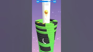 Stack Ball ASMR level 64 #shorts #satisfying #satisfyingvideo #gameplay #games #viral #gaming