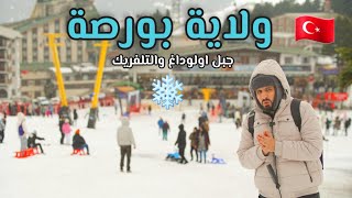 رحلة من اسطنبول الى بورصة بالباخرة وأجواء الثلج والسياحة الشتوية فيها ❄️