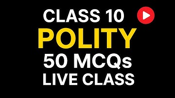 Top 50 MCQs | Class 10 Civics Chapter 1 & 2 | Power Sharing & Federalism | CBSE Live Class