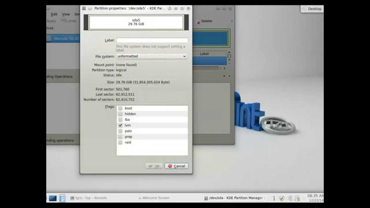 Installation Linux Mint 17.1.1 KDE 64bit. “Rebecca”. Review.