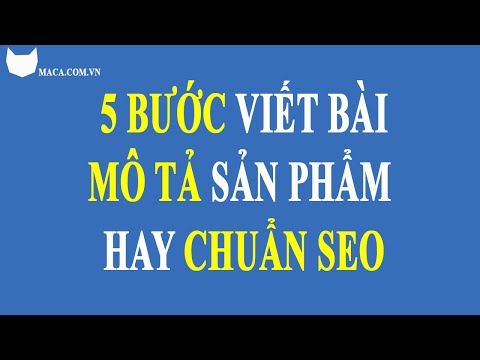 Video: Làm Thế Nào để Mô Tả Mặt Hàng