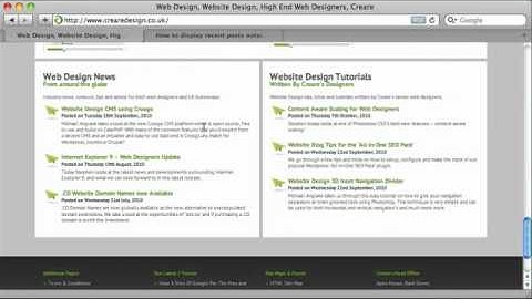 How to display recent posts outside Wordpress
