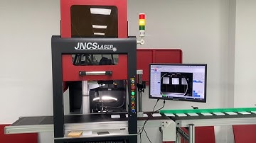 high speed uv laser marking machine with automatic CCD visual positioning system and conveyor belt