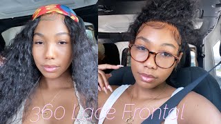 Installing my first 360 Lace Wig in a High Bun! Ft. Super B Wigs