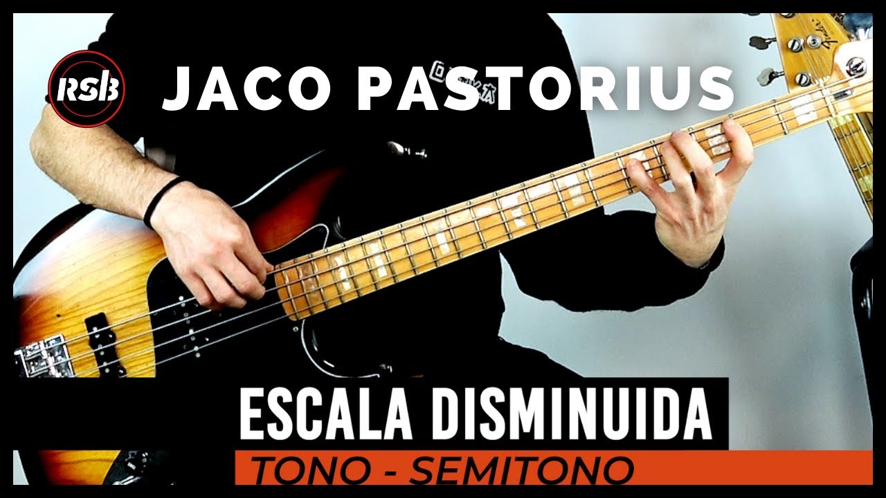 EJERCICIO JACO PASTORIUS con Octavas y las Escalas de los Disminuidos.