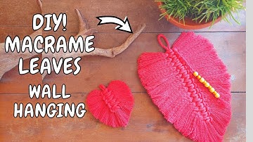 DIY Macrame Tutorial | How To Make A Large Macrame Feather | Leaf | Aadhi