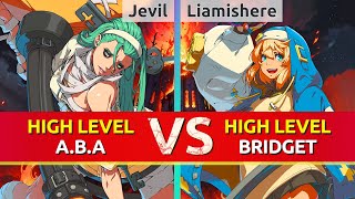 GGST ▰ Jevil (A.B.A) vs Liamishere (Bridget). High Level Gameplay