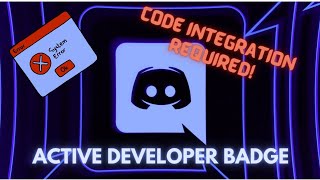 How To FIX This ERROR: DISCORD ACTIVE DEVELOPER BADGE REQUIRES CODE INTEGRATION (2024 UPDATED)