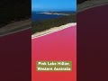 The pink colour of lake hillier western australia