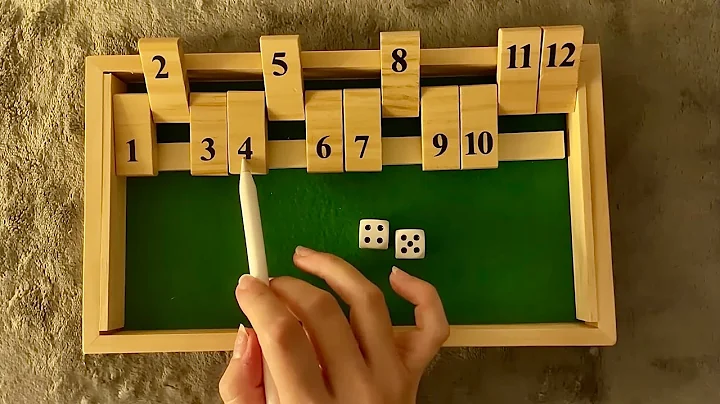 ASMR - Wooden Puzzle - Shut the Box - Clicky Whispers