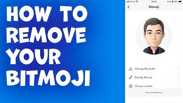 How To Remove Bitmoji From Snapchat in 2023