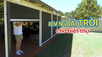 Mẫu RÈM CUỐN CHỐNG NẮNG NGOÀI TRỜI Bền Đẹp, Cao Cấp Nhất |  Rèm Cuốn Sử Dụng Động Cơ Tự Động