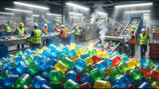 Plastic Waste Recycling Mega Plant | Full Industrial Process Documentary USA Factory