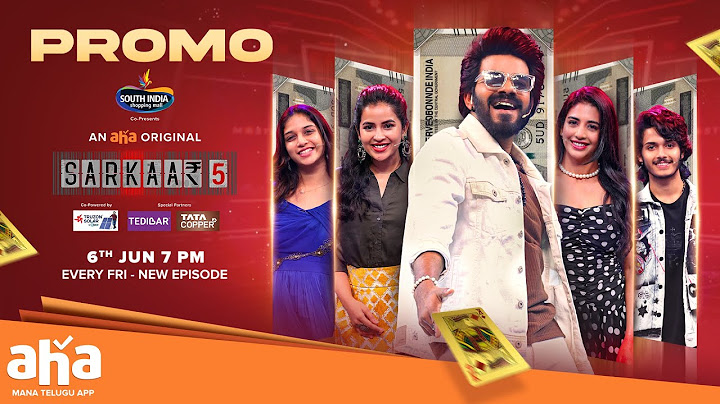 Sarkaar 5 Promo | Sudigali Sudheer | Aha Original | Premieres 6th June 7PM