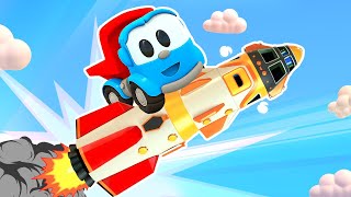 Leo the truck full episodes cartoons for kids. Street vehicles \& Spaceship. Learning baby videos.