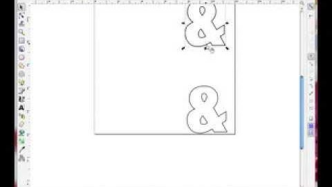 Inkscape & Brother Scan N Cut Ampersand Card Tutorial