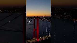 the Bosphorus Bridge جسر البوسفور من أبرز المعالم السياحية الشهيرة في إسطنبول 🇹🇷