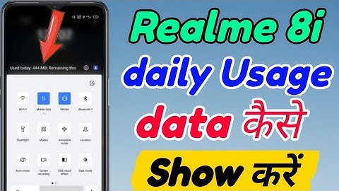 Realme 8i mein daily Usage data kaise Show Kare | Realme 8i used data kaise Show Kare