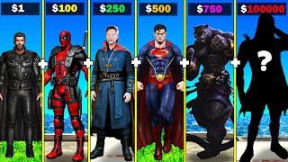 Fusing THOR DOCTOR STRANGE SUPERMAN DEADPOOL and BLACK PANTHER into GOD SUPER HERO in GTA 5 screenshot 5