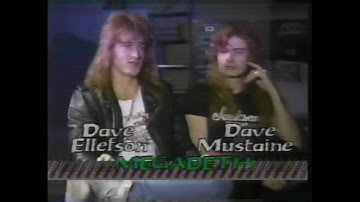 Dave Mustaine and Dave Ellefson (Megadeth) Interview - 1988 Much Music