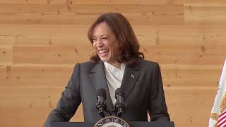 Kamala Harris Tells Audience To Go Ahead And Clap, Then Starts Laughing Hysterically