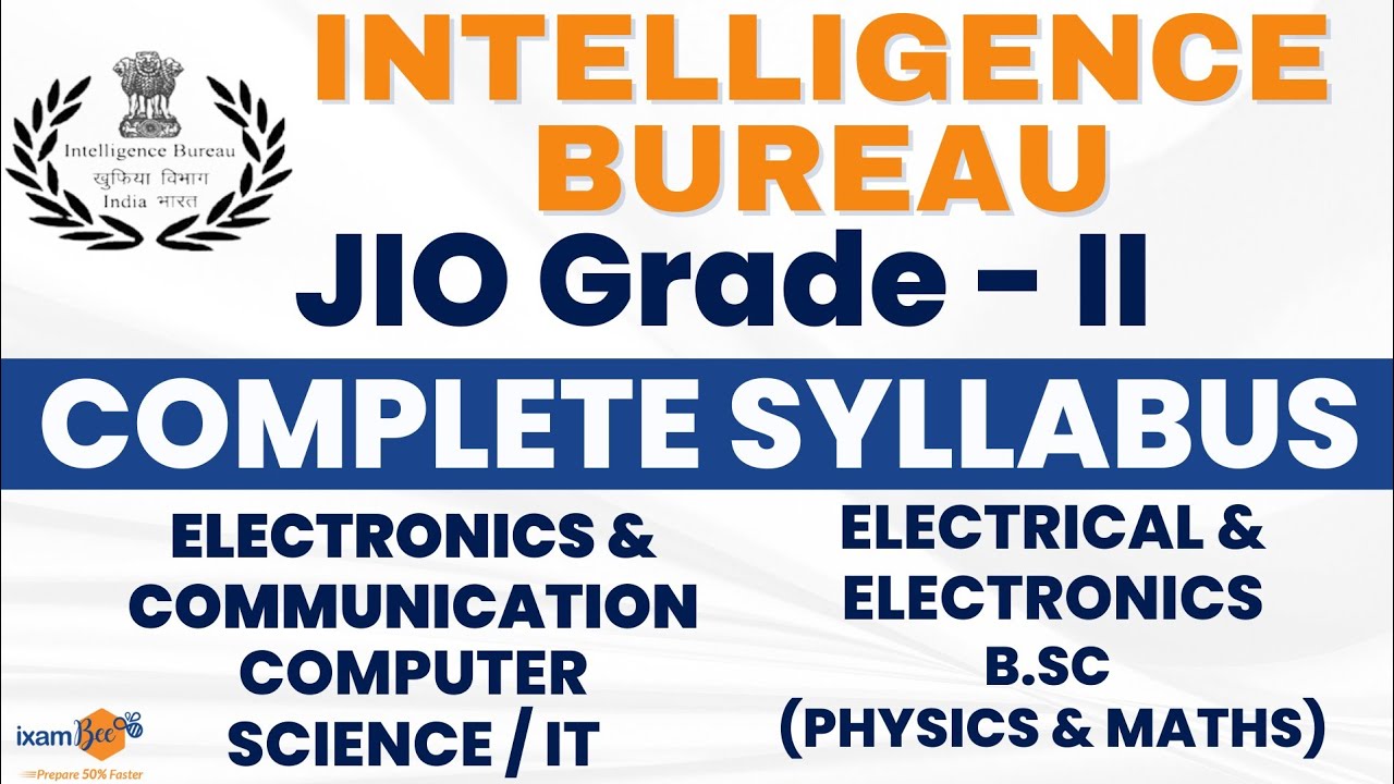 IB JIO Detailed Syllabus 2023 | IB JIO Recruitment 2023 | By Ashwini Sir