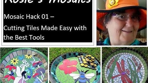 Mosaics. Hand Held Snap  & Score - how to cut a curve and save tile.