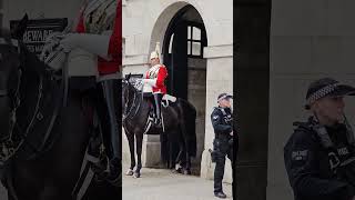King's Guard and Armed Police Officer